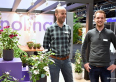 De mannen van Nolina: Peter van den Ham en Erik Bos. “Nu écht gestart met de 7 cm lijn, beschikbaar in 6 kleuren”.